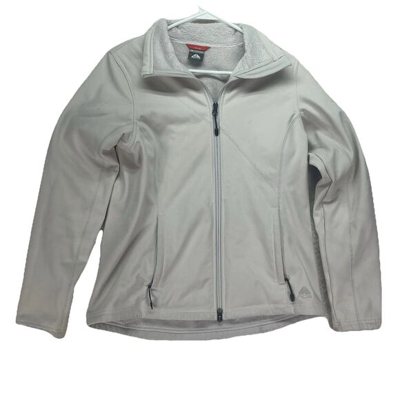 Vintage Nike ACG Jacket Womens Medium Cream‎ Y2K Full Zip Soft Shell Outdoors - Picture 1 of 10
